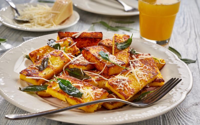 polenta, recept