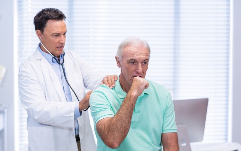 pljuča, zdravnik, kašelj