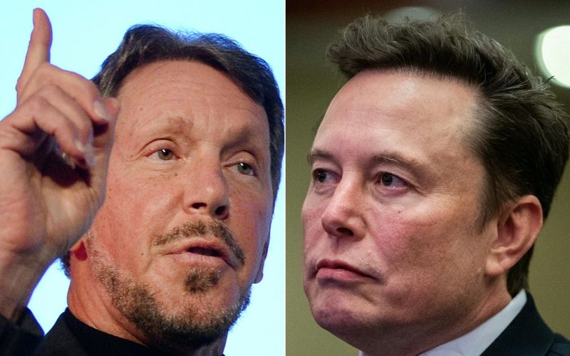 elon musk, larry ellison