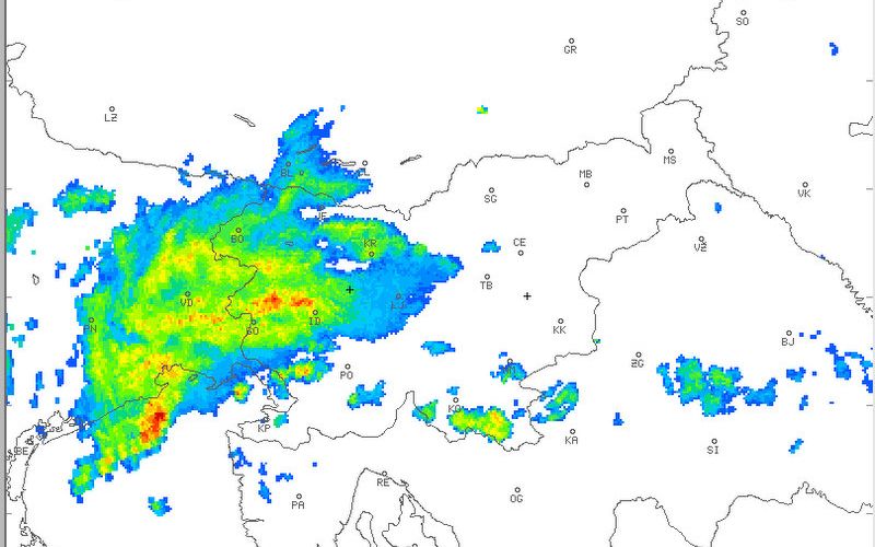 meteo.si - Uradna vremenska napoved za Slovenijo - Državna meteorološka služba RS - Radarska slika padavin