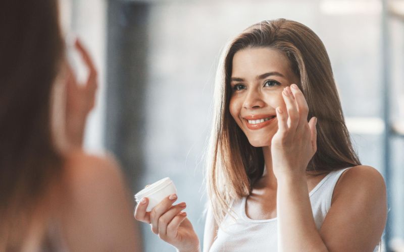 nega obraza, oči, krema