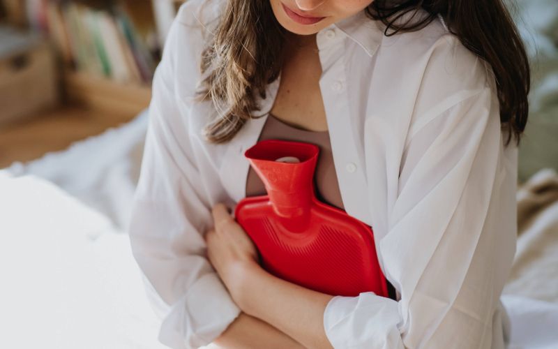 menstrucija, bolečine, termofor