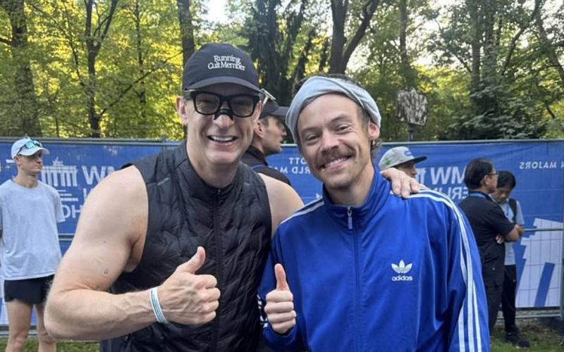 harry styles - Harry Styles je odtekel maraton z odličnim časom, na cilju pa se je fotografiral z dv