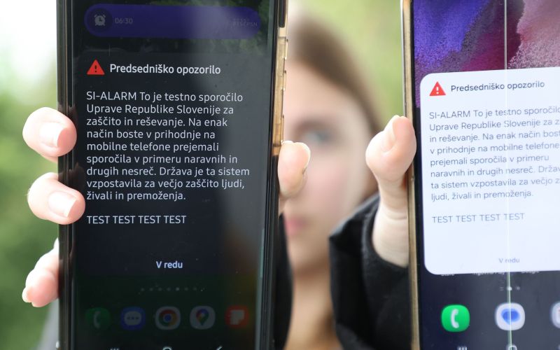 testno sporočilo, alarm.jpg