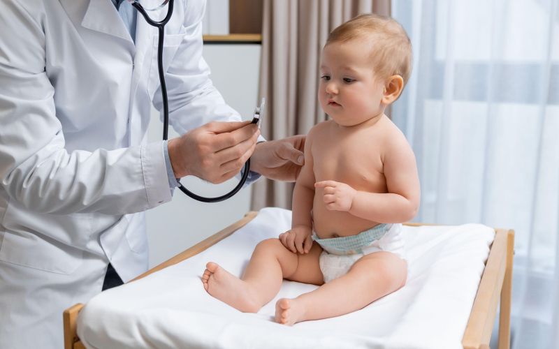 otrok, zdravnik, dojenček