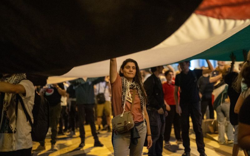 flotilja sumud, protesti