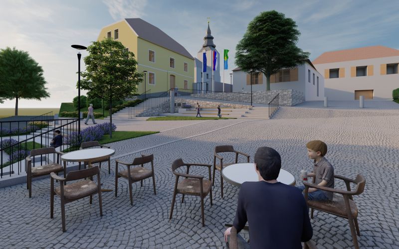 trg, bela-cerkev, ureditev