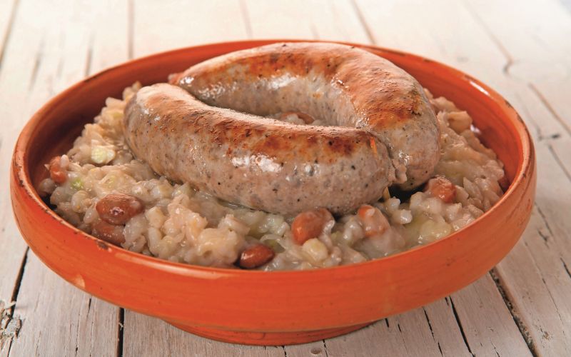 pečenice s samostansko mešanico