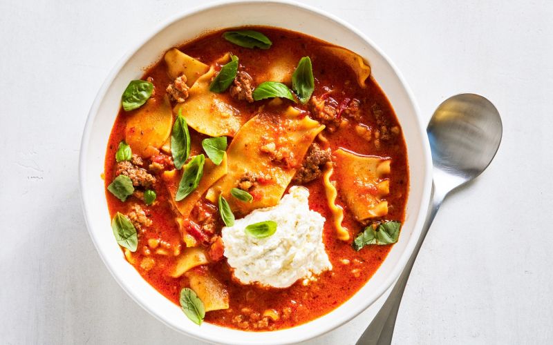 Lazanja, juha, enolončnica