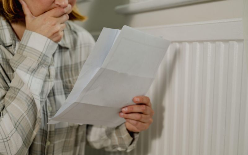 položnica, račun, ogrevanje