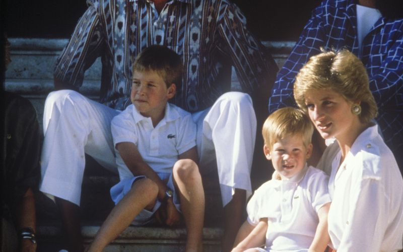 Diana s sinovoma Williamom in Harryjem v času, ko je družina še delovala kot enotna celota.