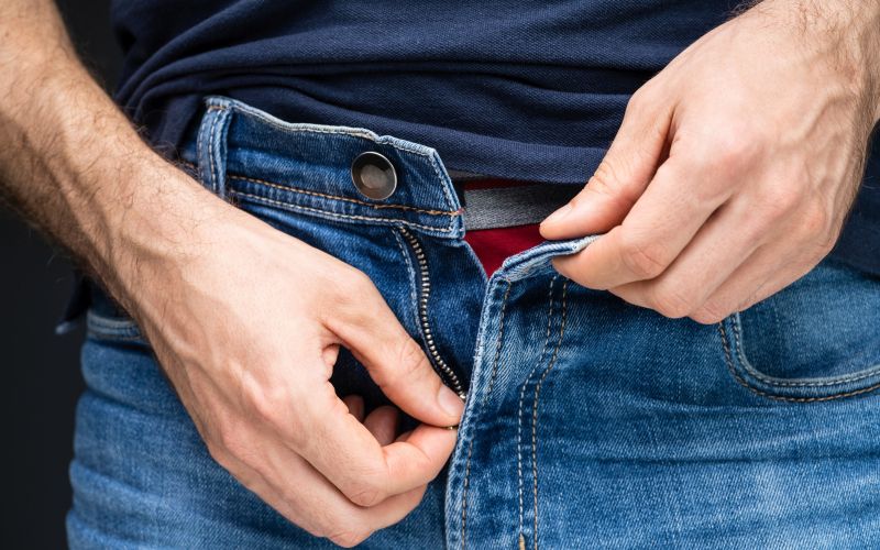 zadrga, hlače, masturbacija