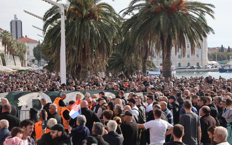 split, torcida, protest