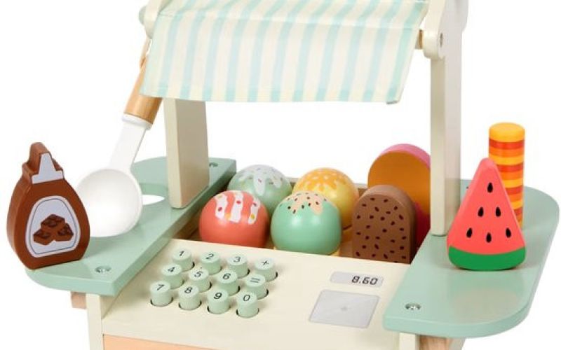 Lesena igrača stojnica za sladoled Mini Matters