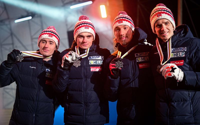Kristoffer Eriksen Sundal, Marius Lindvik, Johann Andre Forfang, Halvor Egner Granerud