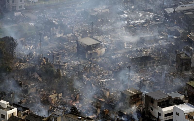 pozar, oita, japonska