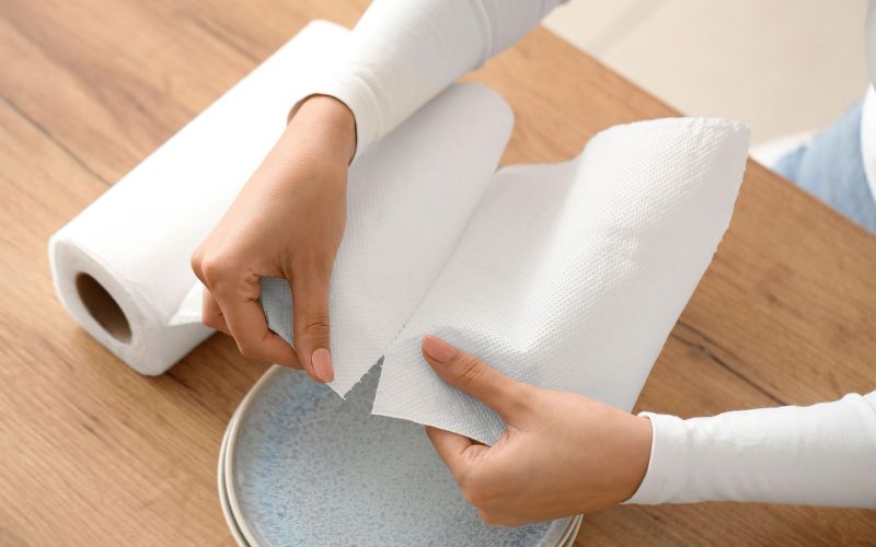 sveza-zelenjava, papirnata-brisaca, hladilnik