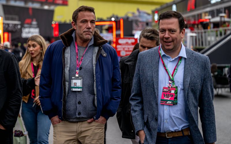 Formula 1, Las Vegas, Ben Affleck - Kamere so na dirkališču ujele tudi igralca Bena Afflecka.