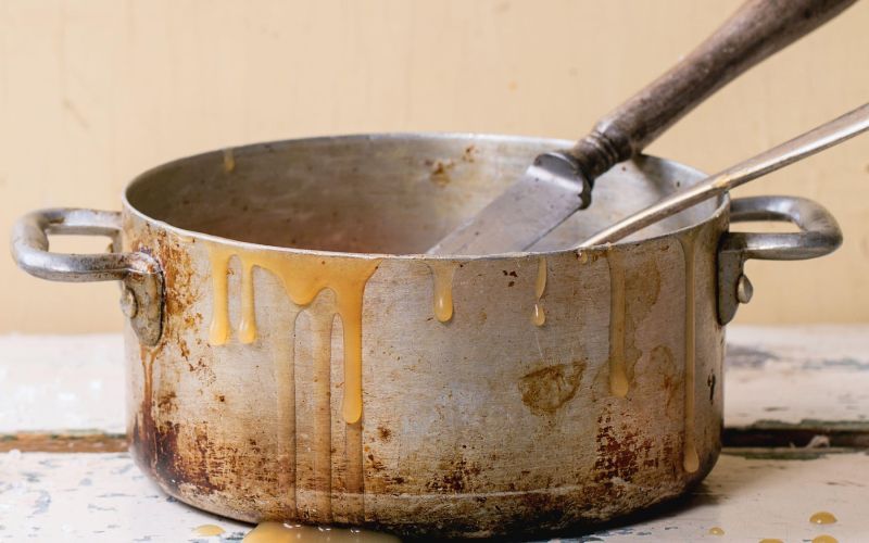 zazgana-posoda, gospodinjski-triki