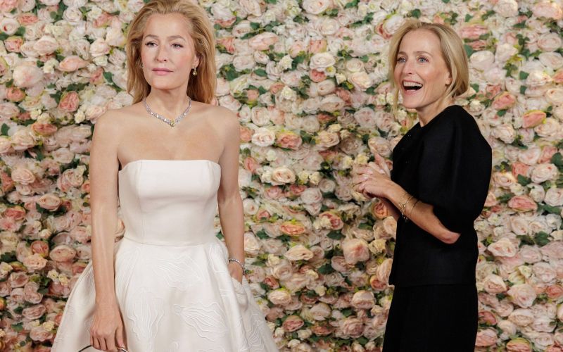 Gillian Anderson - Gillian Anderson je bila nad svojo voščeno lutko navdušena.