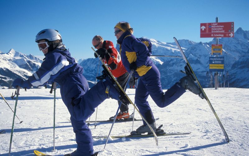 smučanje, ogrevanje