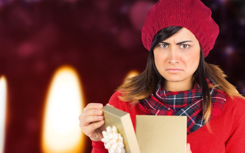 božično darilo, nezadovoljstvo