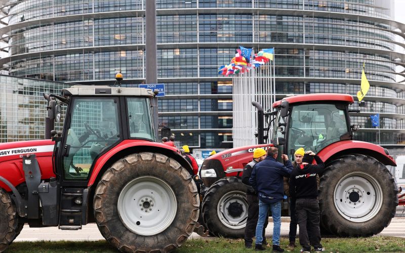 protest, bruselj, kmeti