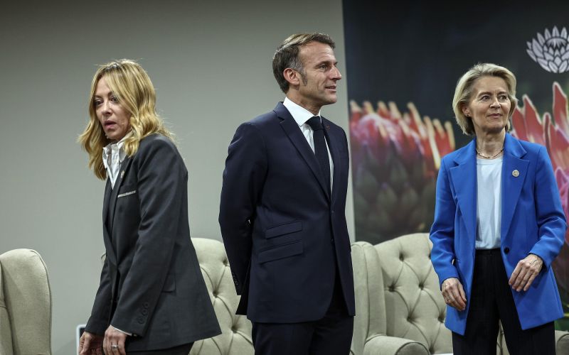 meloni, macron, von der leyen