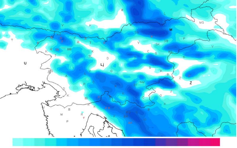 Napoved novozapadlega snega