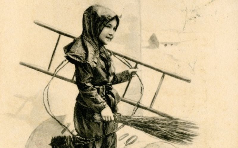 Novoletna voščilnica iz leta 1906 iz zbirk Knjižnice Mirana Jarca