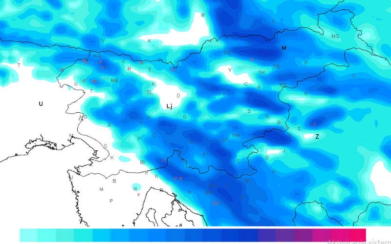 Napoved novozapadlega snega
