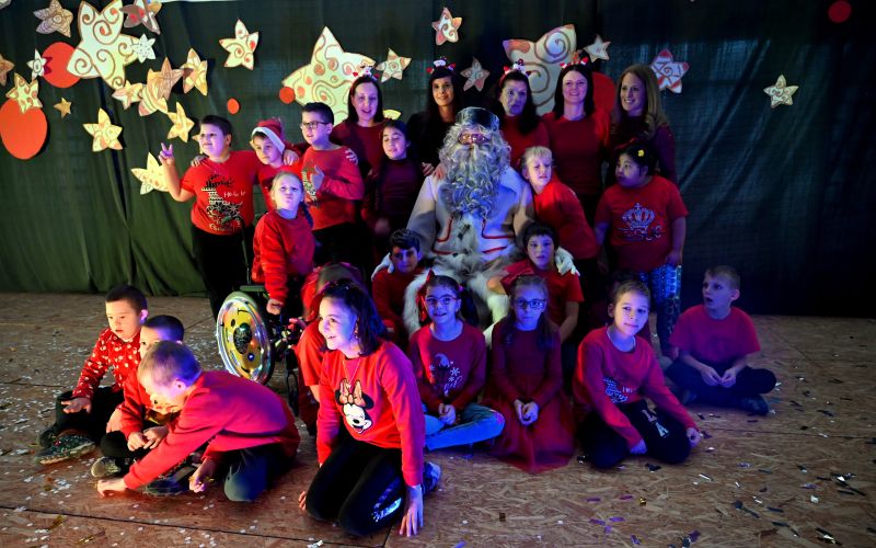 os-dragotin-kette-novo-mesto, praznicno, dedek-mraz