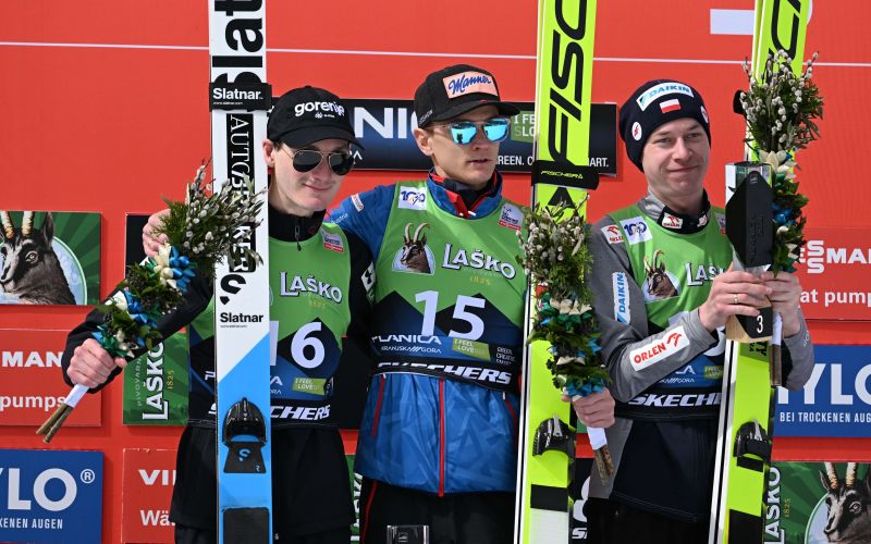 Domen Prevc, Daniel Huber, Aleksandr Zniszczol