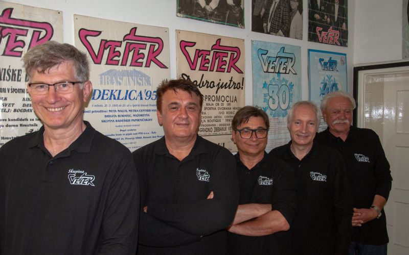 Skupina Veter nekoč (Slobodan Filipovič je skrajno desno).