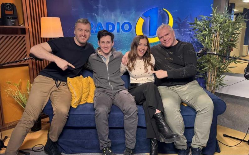 Denis, Cene, Lara in Miha