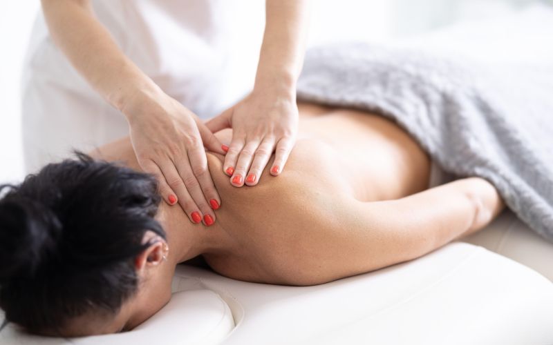 masaža, vozlički, ramena