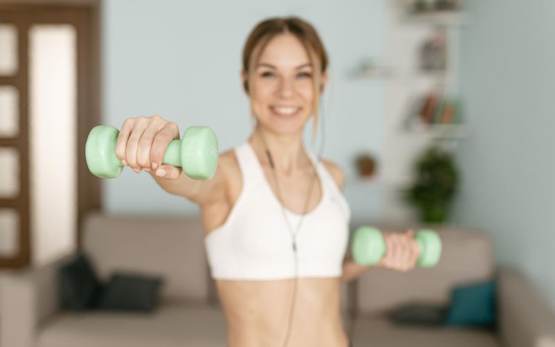 Vadba, ženska, uteži