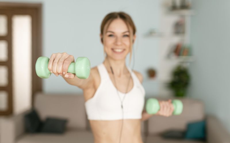 Vadba, ženska, uteži