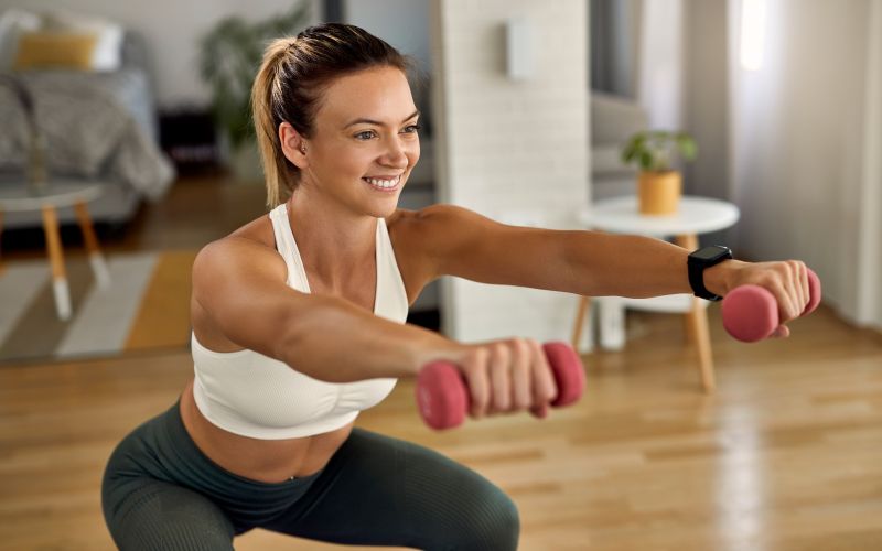 Vadba, ženska, uteži