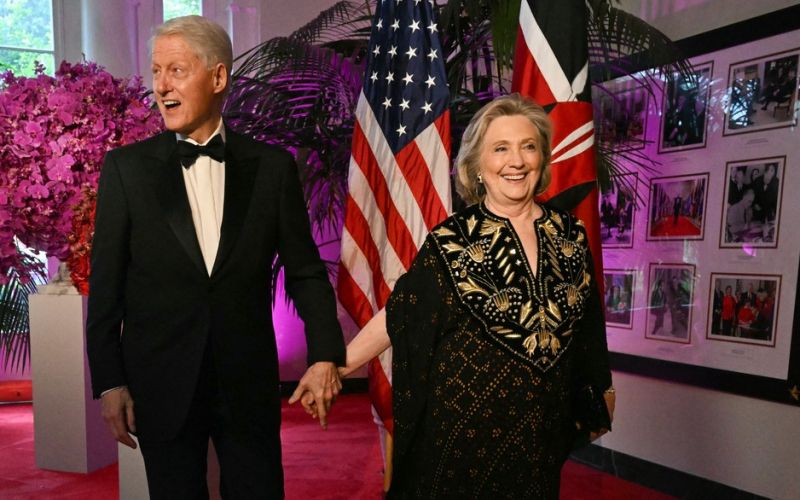 Bill in Hillary Clinton