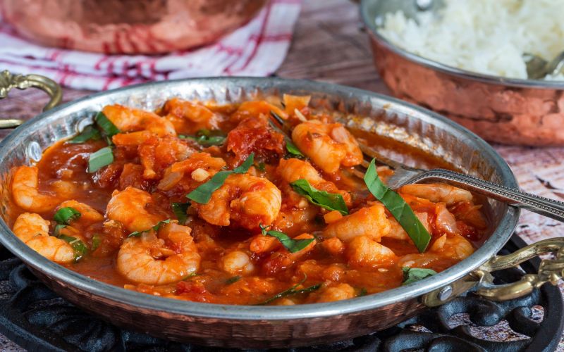 kozice v paradižnikovi omaki