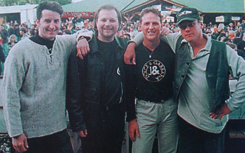 silvo, dean, jure, andy ribno pri bledu 1996.jpg