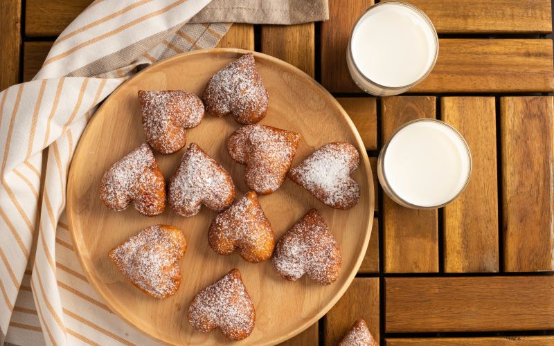 pust, valentinovo, ocvrti srcki