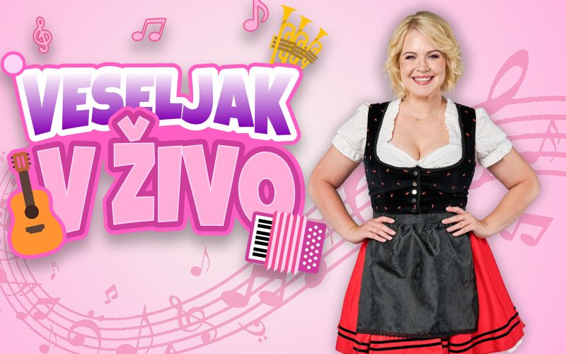 Nova sezona oddaje Veseljak v živo prinaša še več smeha in dobre glasbe!