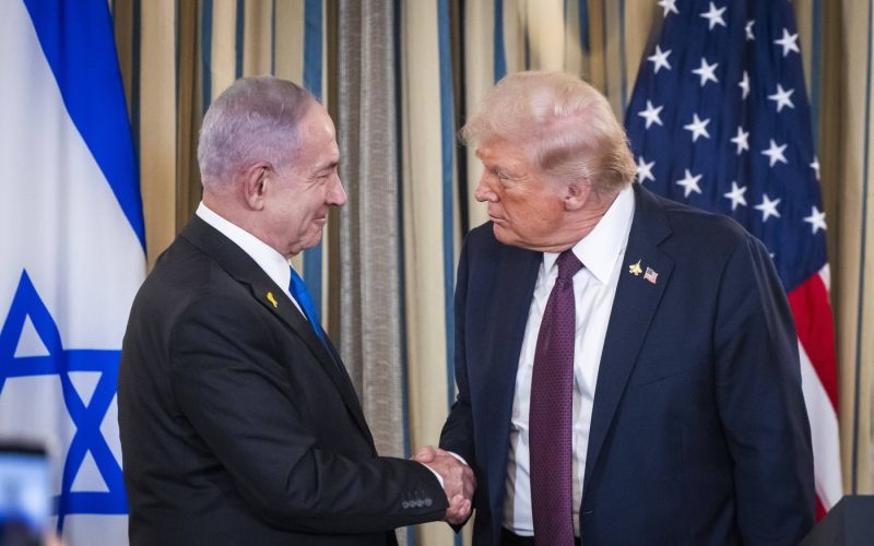 Donald Trump in Benjamina Netanjahu