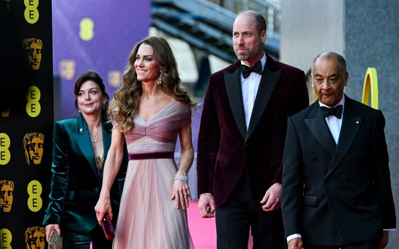 Kate Middleton in princ William, bafta