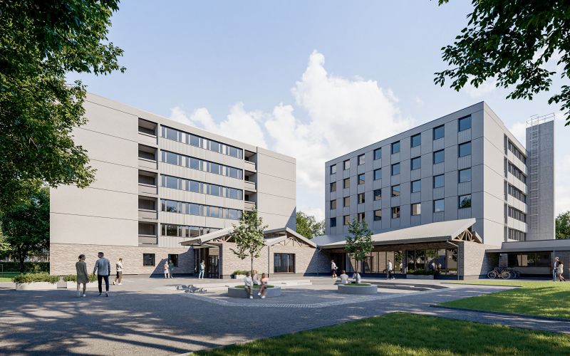 Vizualizacija obnovljenega Dijaškega doma Celje