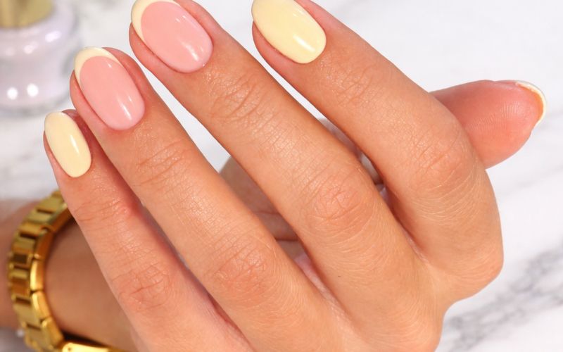 Nohti, pastelno rumena