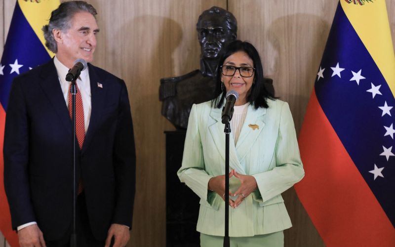 Doug Burgum Delcy Rodriguez