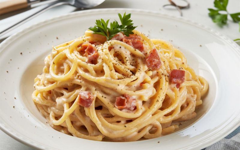 Carbonara, testenine